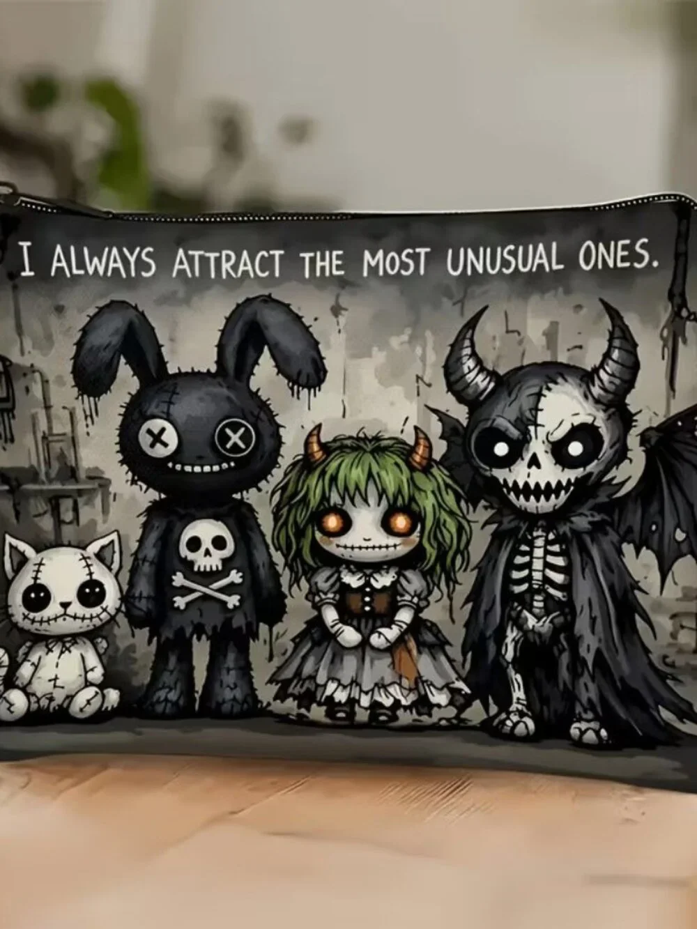 Halloween Goth Most Unusual Ones Makeup Bag Double-Sided 7